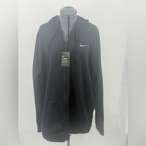 Nike Dri Fit Men's Black Full-Zip Hoodie Size 3XLT NWT